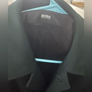 Teal green Trench Coat size 38R with waist belt brand new